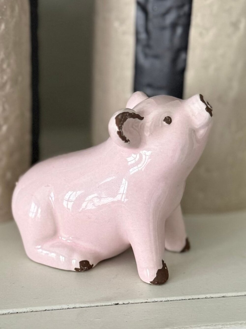 Pink Ceramic Pig
